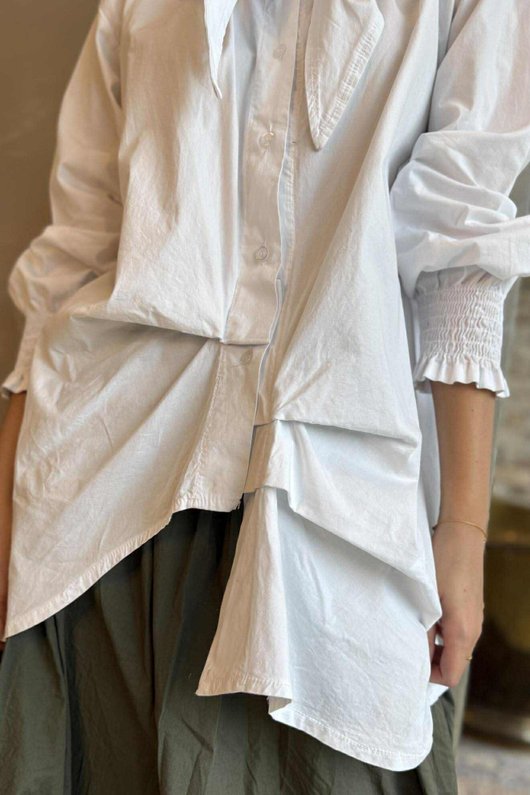 Paloma Neckerchief Blouse White